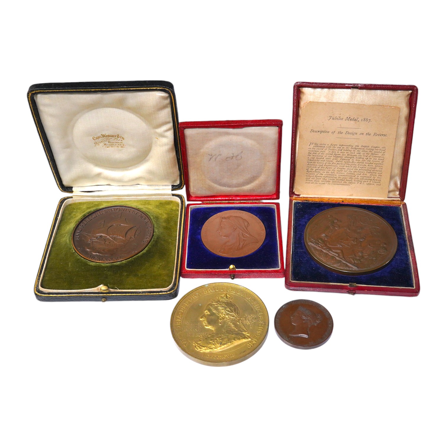 British commemorative medals, Victoria to George VI